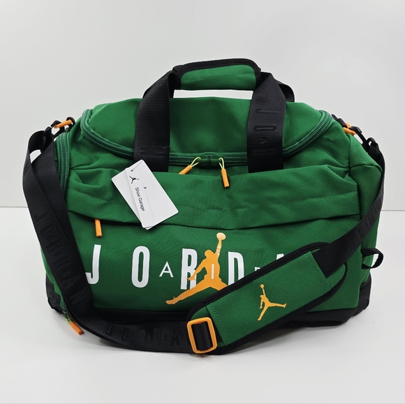 Nike Jordan Velocity Duffle Bag with Shoe Garage Pine Green Black NWT - Picture 2 of 9